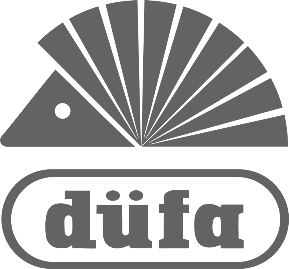 Logo düfa in Form eines Igels