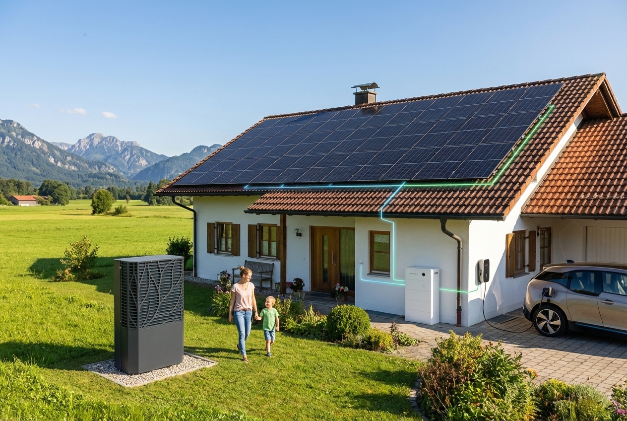 Aufdach-PV mit 10 kWp 