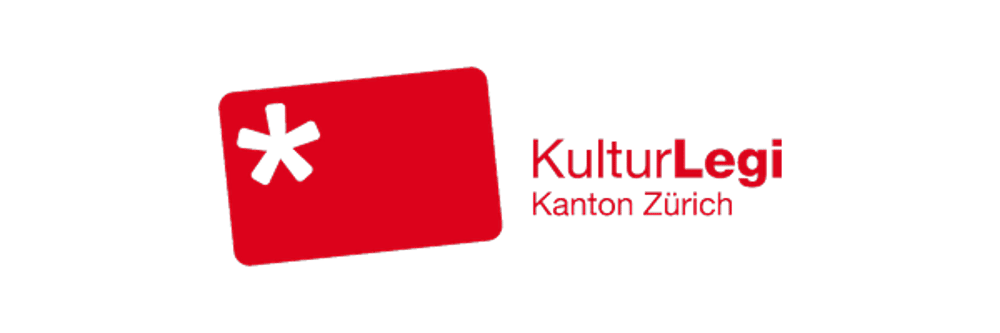 Logo der KulturLegi Kanton Zürich mit roter Karte und schwarzem Stern auf dunklem Hintergrund.