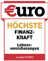Euro Siegel: Höchste Finanzkraft Lebensversicherungen, Ausgabe 10/2024.