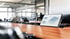 Arbeitsplatz im Büro von Wipro in Brehna