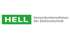 HELL Generalunternehmen der Elektrotechnik Logo: grünes Rechteck mit weißem Text „HELL“, daneben grauer Text „Generalunternehmen der Elektrotechnik“.