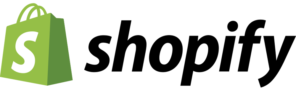 Grüne Einkaufstasche mit einem weißen S auf schwarzem Hintergrund als Shopify Logo.