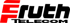 Roter, kursiv gestalteter Buchstabe F aus drei horizontalen Balken auf schwarzem Hintergrund.