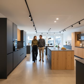 Modern-Küche – Offene Wohnküche in Bochum