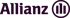 Allianz-Logo mit Schriftzug und Symbol aus drei senkrechten Balken in einem Kreis.