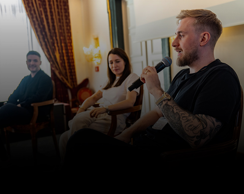 Panel mit Eric, Gianna und Maximilian