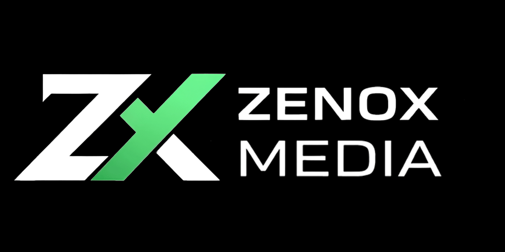 Zenox Media logo with a stylized Z in green and white beside "ZENOX MEDIA" text.