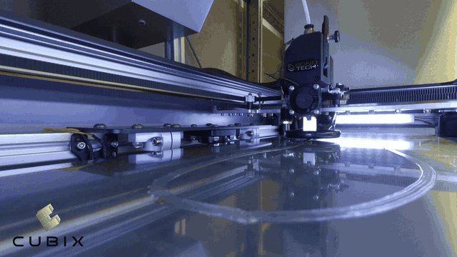 CUBIX 3D-Druckvorgang einer Einlage