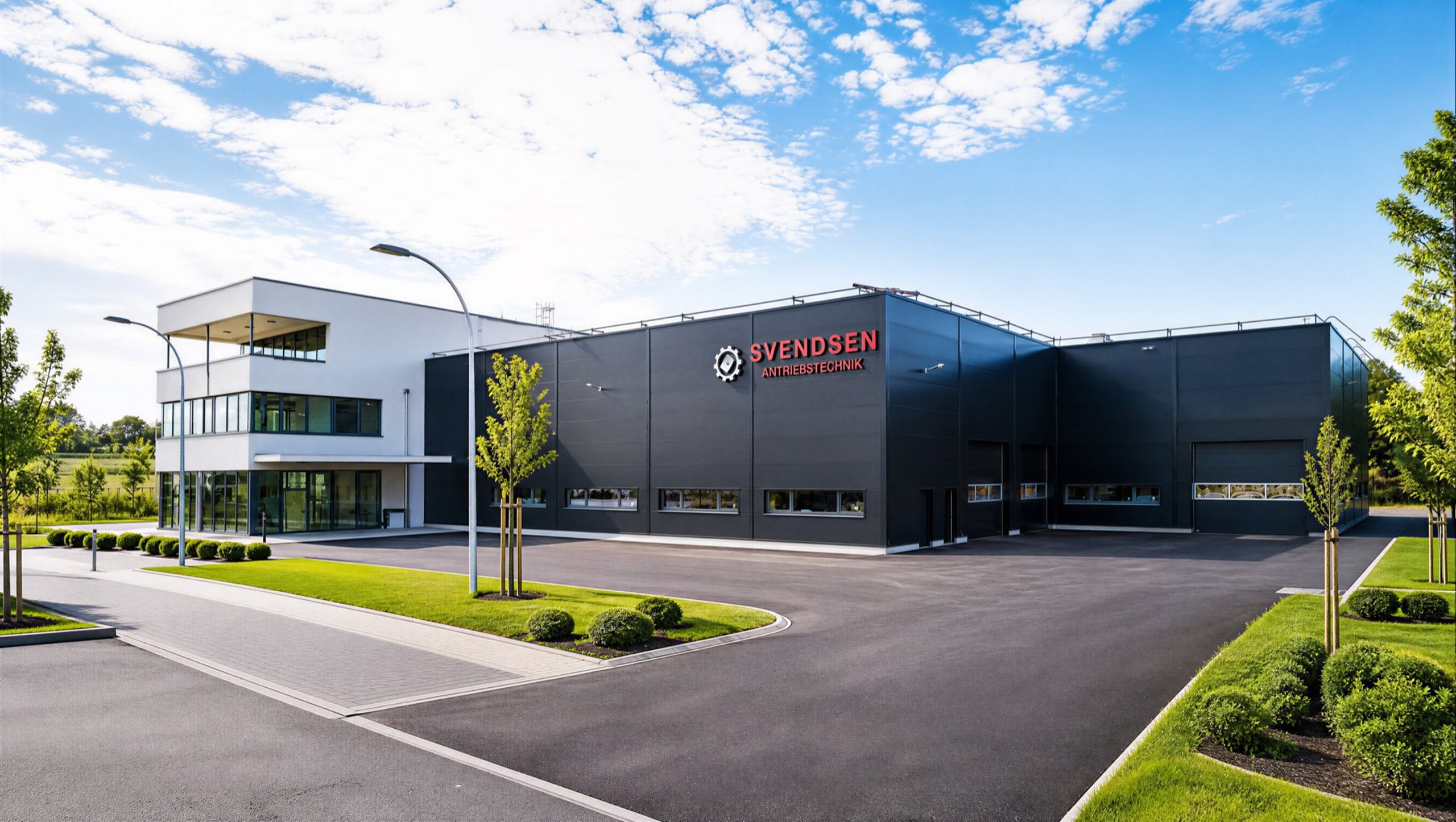 Das fertige neue Firmengebäude in Fellbach