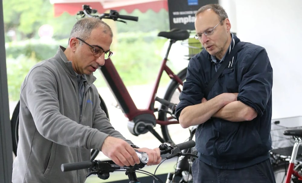 Beratungsgespräch im Veloman eBike-Center