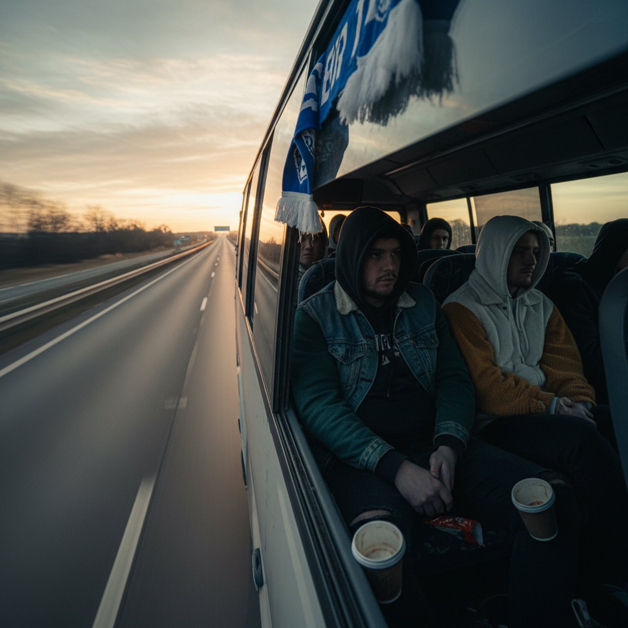 Bus auf der Autobahn
