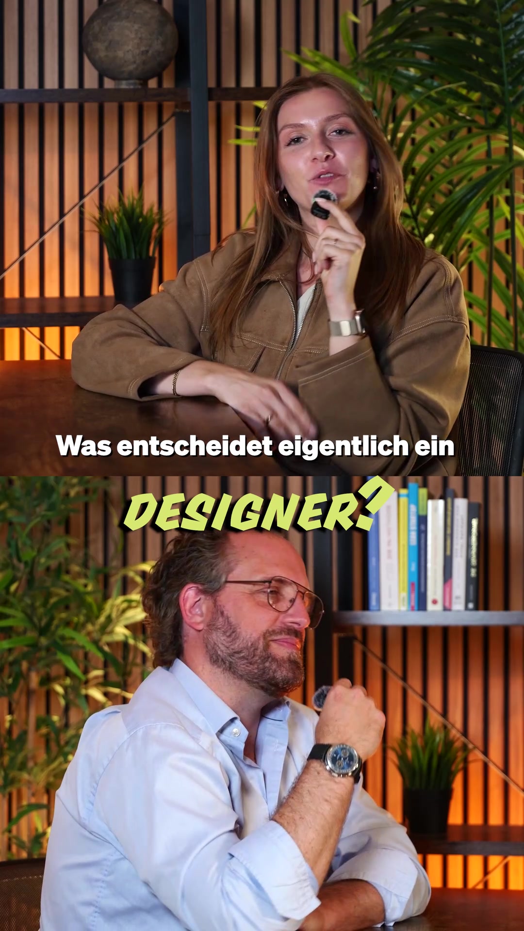 In einem inszenierten Zwiegespräch zweier Sprecherinnen und Sprecher führt die Frage nach Designentscheidungen zum Studiengang Ingenieurpsychologie an der Hochschule Furtwangen.
