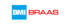 Logo mit blauem Rechteck, das „BMI“ in Weiß zeigt, und rotem Text „BRAAS“ daneben.