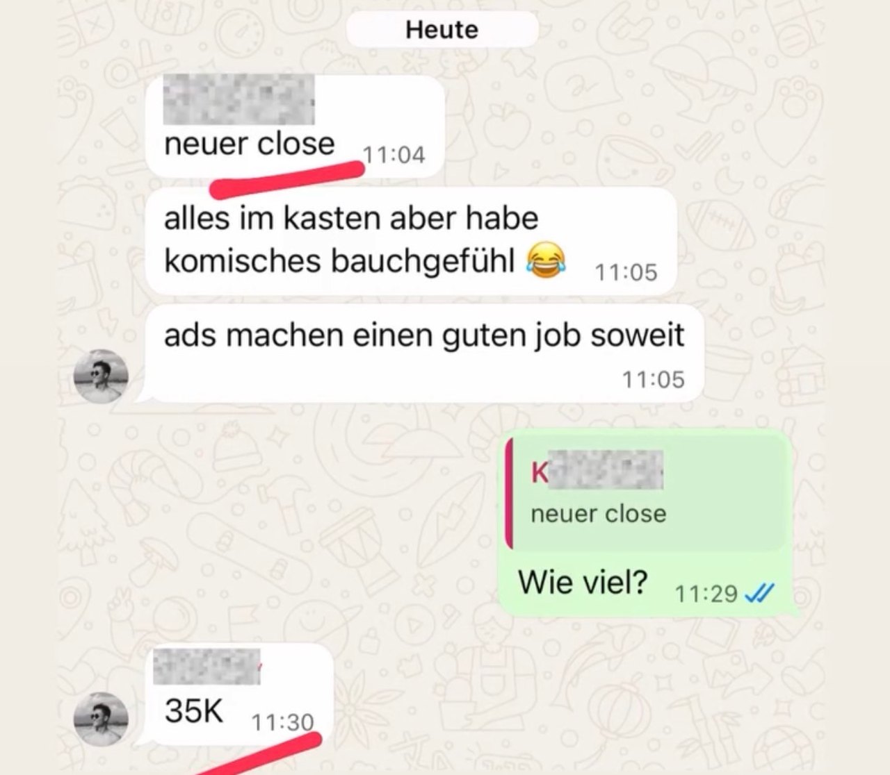 Kundenergebnis: Neuer Close ueber 35K