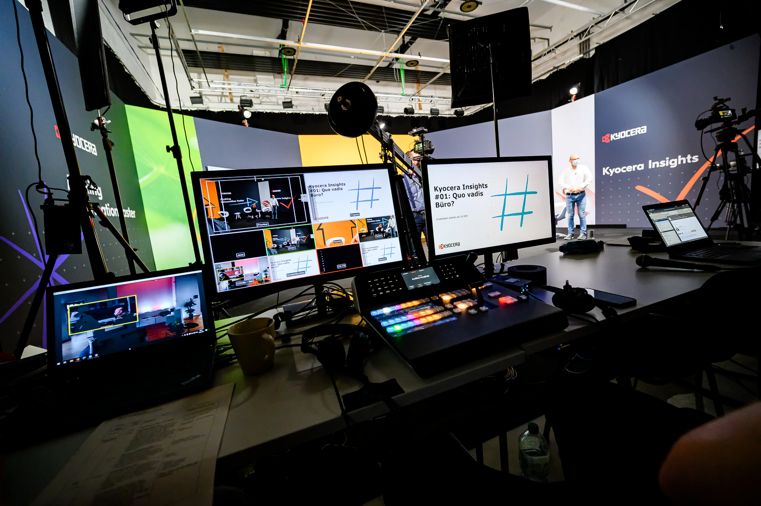 Livestreaming-Setup im Mietstudio Tor 21
