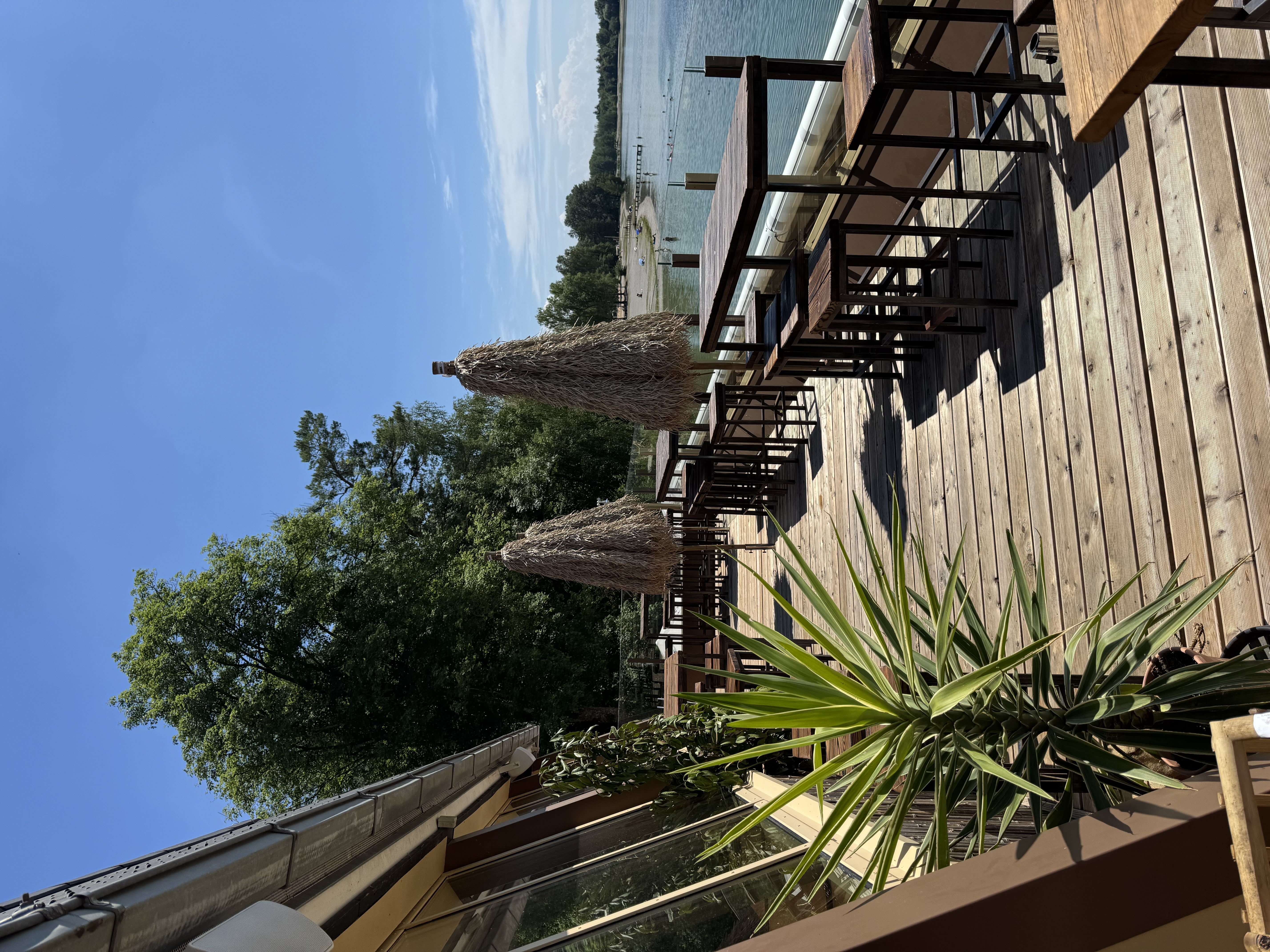 Bootshaus am Kuhsee - Arbeitsplatz mit Seeblick
