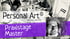 Schwarz-Weiß-Foto von Personen, die an einem Tisch arbeiten, mit Text "Personal Art® mit Jörg Lehmann Praxistage Master".