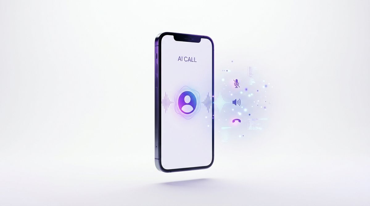 KI-Telefonassistent auf Smartphone