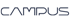 CAMPUS-Logo in dunkelblauer Schrift auf transparentem Hintergrund.