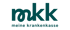 mkk meine krankenkasse Logo in Dunkelgrün auf grünem Hintergrund.