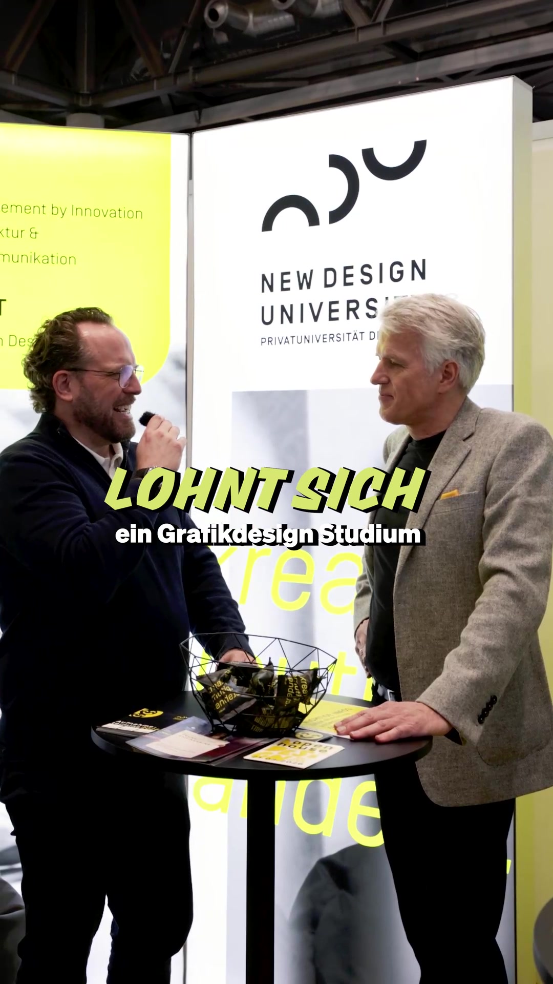 Standbild aus dem Video über das Grafikdesign-Studium