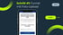 Smartphone mit der Aufschrift "Schritt #1: Funnel mit Foto-Upload" und einem "SWIPE"-Button.