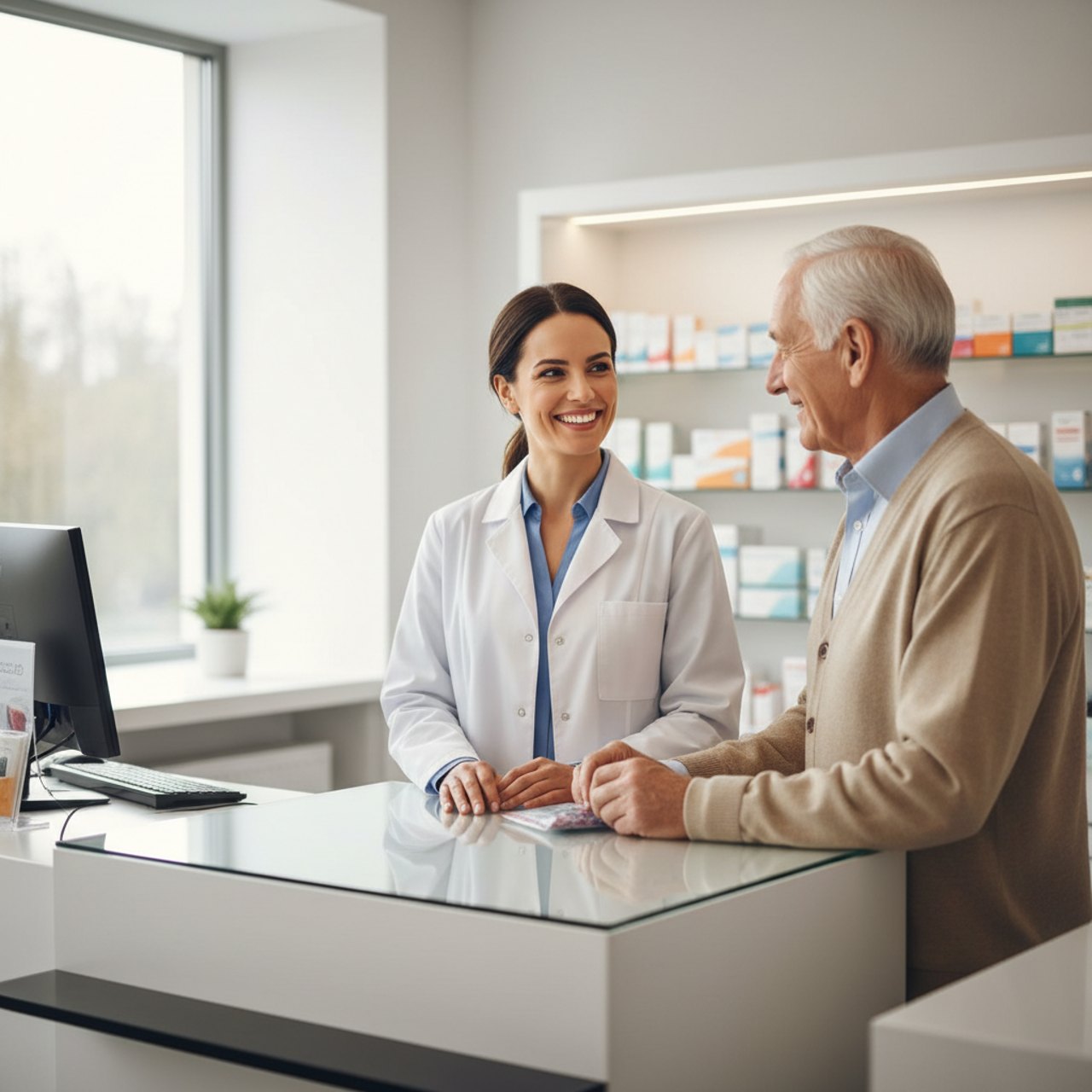 Apothekerin im Beratungsgespräch
