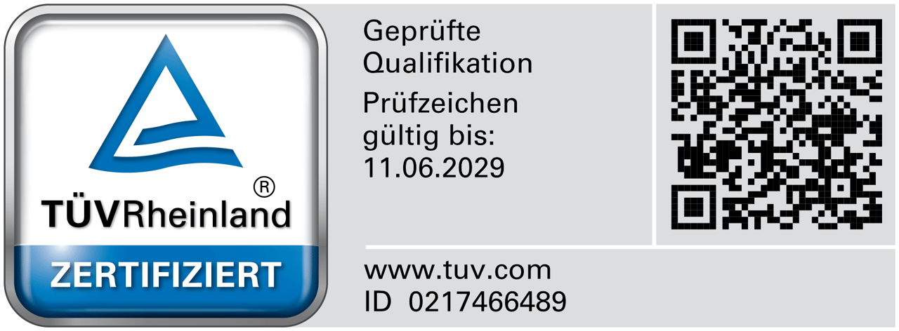 TÜV Rheinland Siegel: Geprüfte Qualität