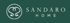 Logo mit zwei verschlungenen Herzen in einem Kreis und dem Text „SANDARO HOME“.