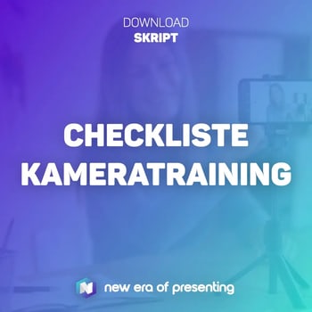 Titelbild der kostenlosen Checkliste „Kameratraining“ von NEOP
