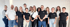 Teamfoto von freundlichen doQtor Mitarbeitern mit CEO Benjamin Schwarz
