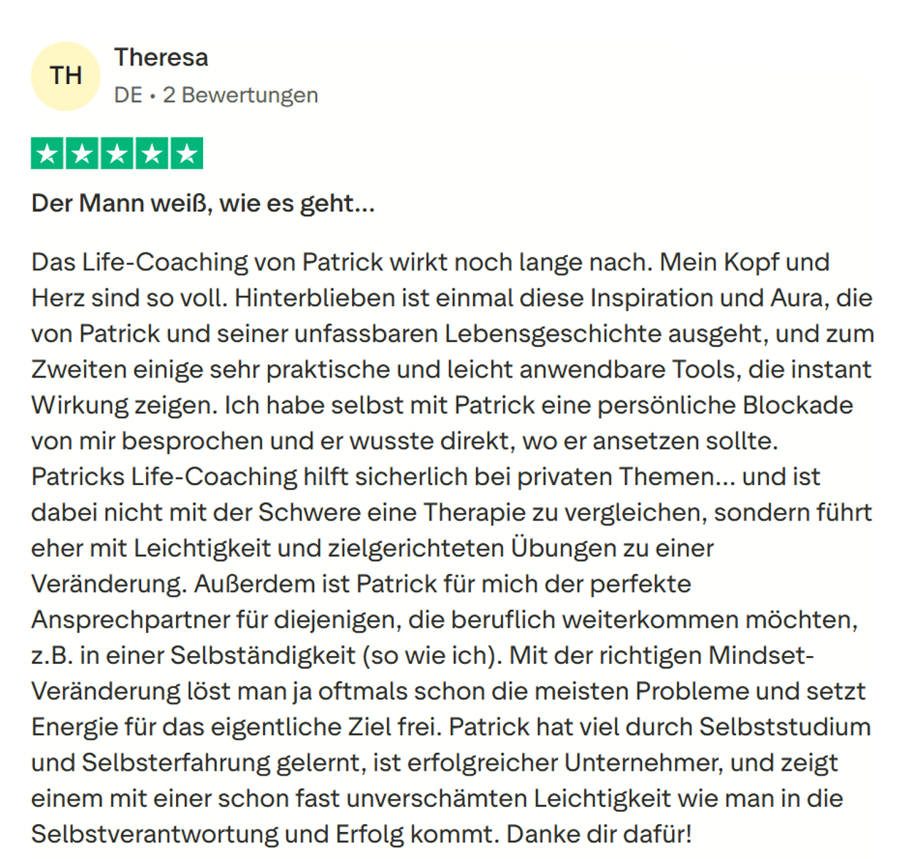 Bewertung eines Klienten