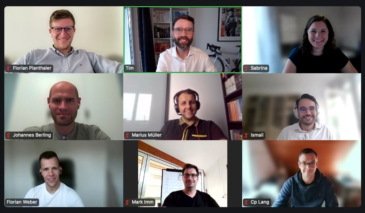 Teilnehmer im gemeinsamen Mentor Call