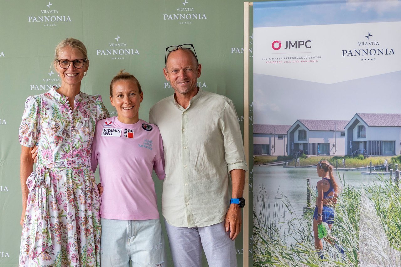 Dorien Vermeulen, Julia Mayer und Vincent Vermeulen im Julia Mayer Performance Center