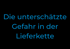 Die unterschätzte Gefahr in der Lieferkette