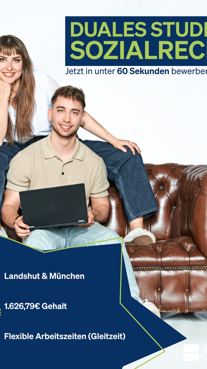 Anzeigenmotiv der Kampagne mit Mitarbeitenden der DRV Bayern Süd