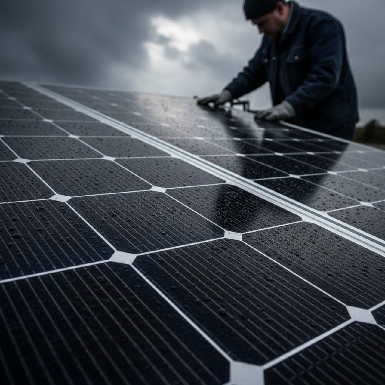 Solarpanel Nahaufnahme