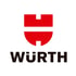 Rotes Würth Logo mit zwei Zylinderkopfschrauben-Symbolen und schwarzem Schriftzug auf weißem Hintergrund.