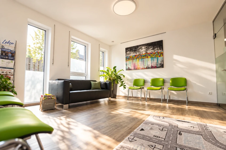 Wartebereich im Therapie Haus Schwab