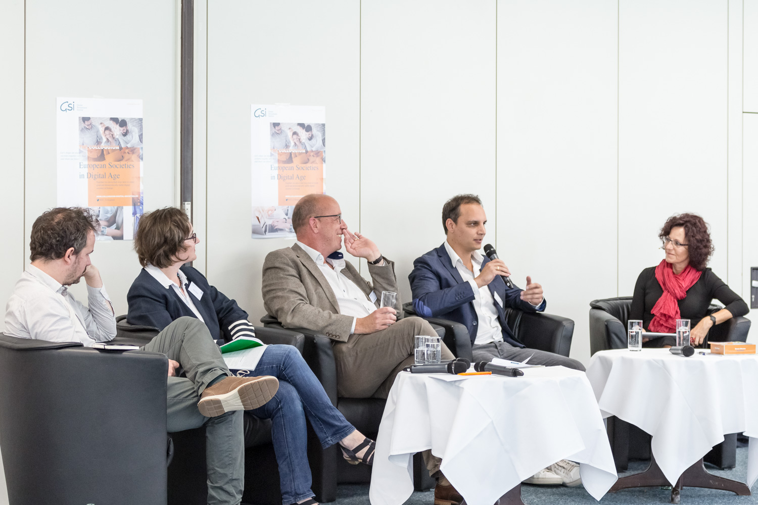 Sascha Maynert spricht auf dem Panel der Convention European Societies in the Digital Age am Gustav-Stresemann-Institut Bonn, Juni 2018