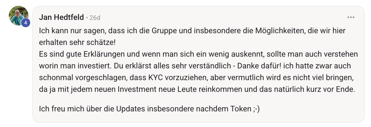 Feedback aus dem Syndikat