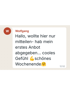 WhatsApp-Nachricht von Wolfgang