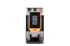 Eine freistehende, schwarze und orangefarbene Gaggia-Kaffeemaschine mit Bohnenbehältern und Touchscreen.
