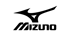 Mizuno-Logo mit schwarzem Text und stilisiertem Emblem auf dunkelgrünem Hintergrund.