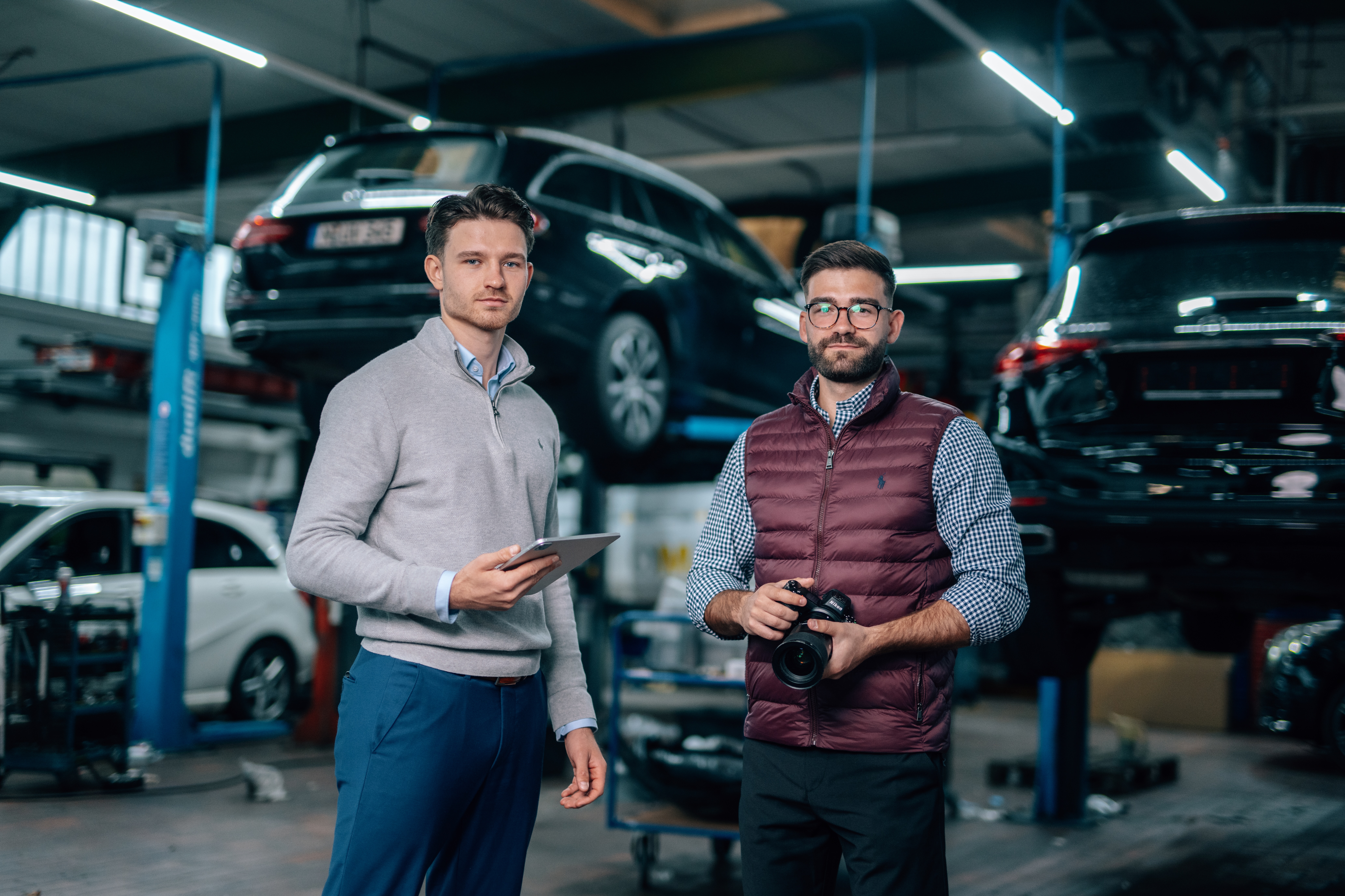 W&P Consulting beim Kunden-Shooting