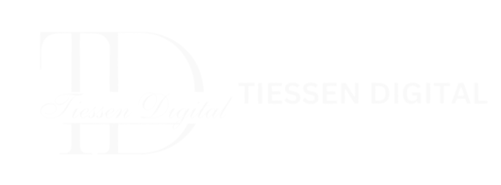 Großer Buchstabe A mit "Anna Tiessen" in geschwungener Schrift und "1888" in der Mitte.