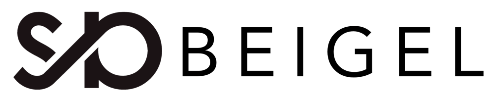 Schwarz-grünes Logo mit den Buchstaben "SD" und "O" ineinander verschlungen, gefolgt vom Wort "BEIGEL".