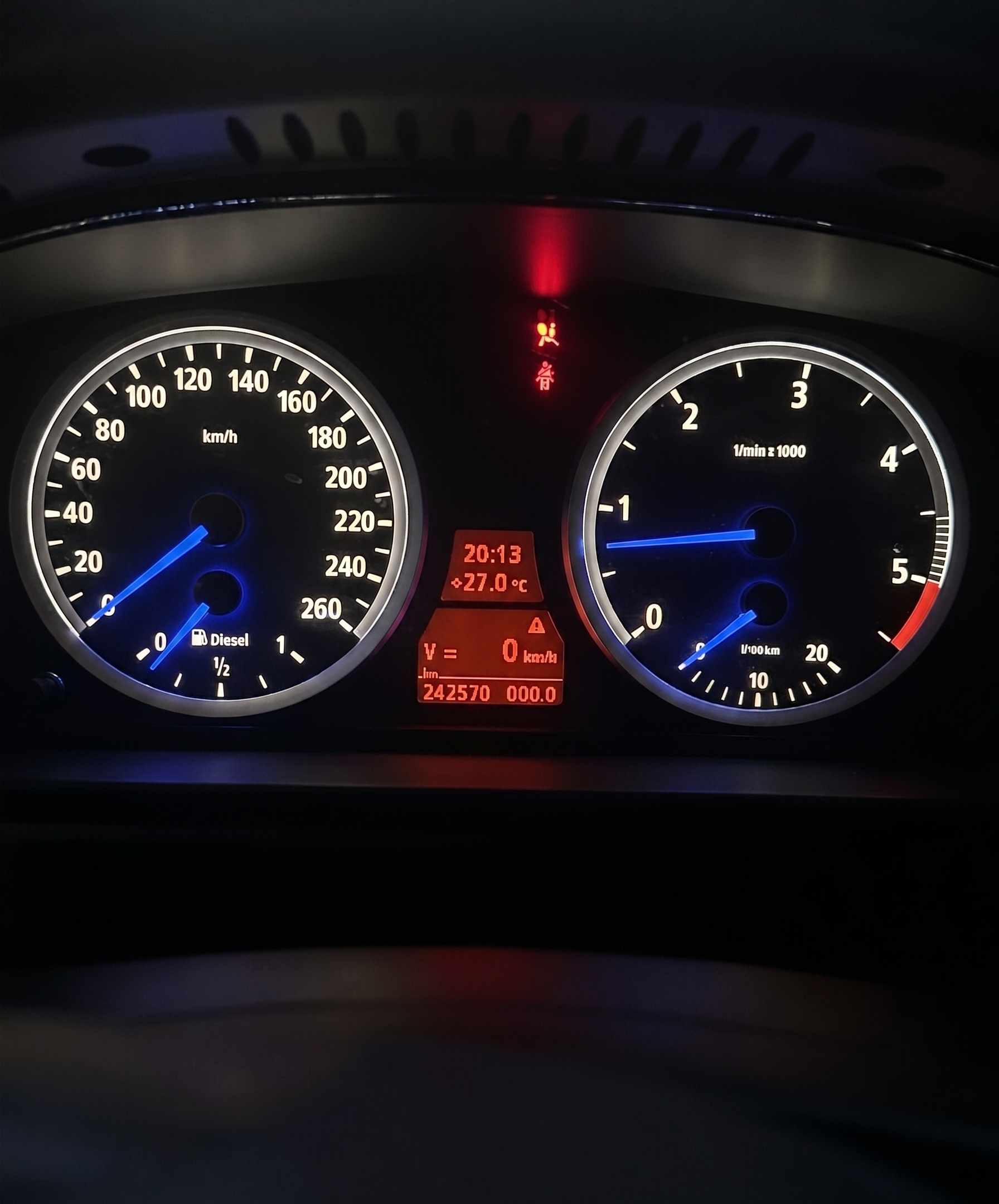 BMW E60 Blaue Nadeln Ohne Display