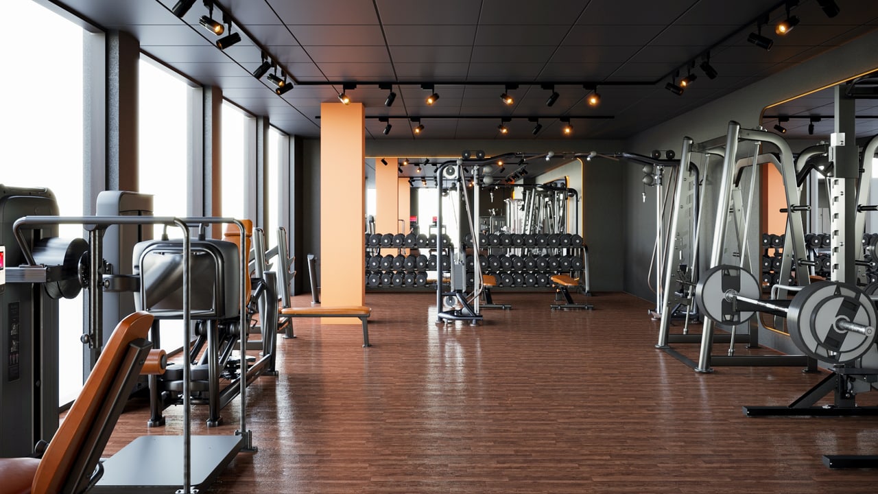 Trainingsfläche im GYMPOD München-Forstenried